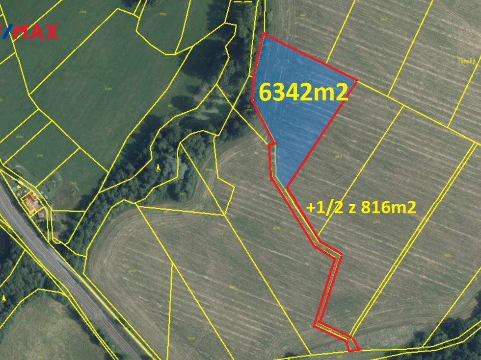 Prodej zemědělské půdy 6750 m², Vrbatův Kostelec