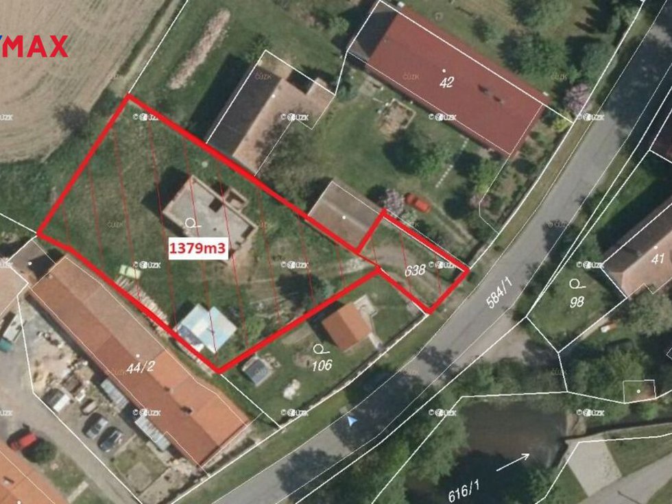 Prodej stavební parcely 1379 m², Lány