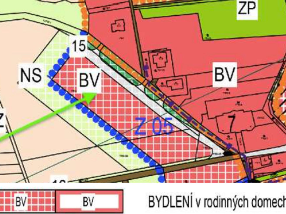 Prodej stavební parcely 1133 m², Sazená