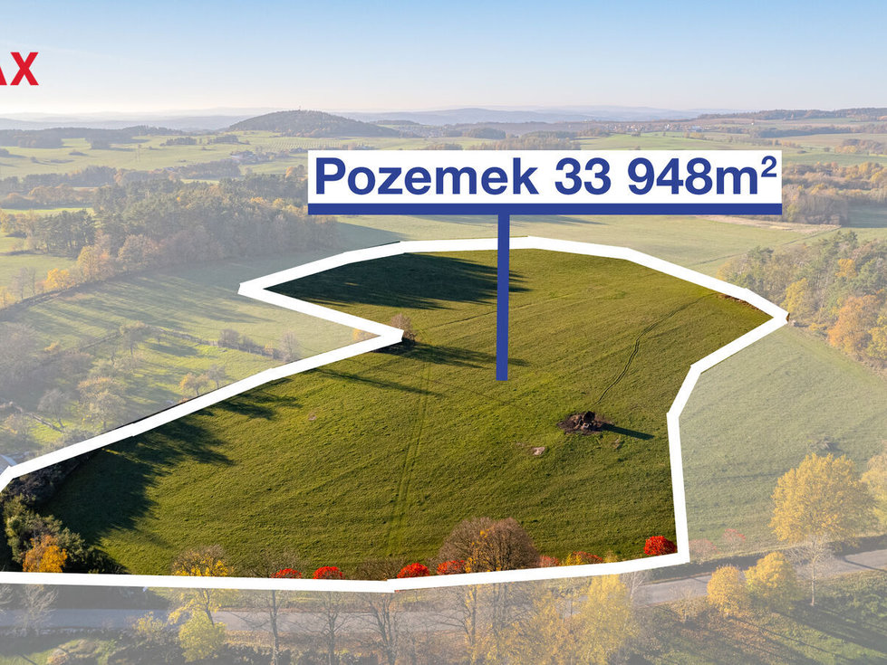 Prodej stavební parcely 32752 m², Kovářov