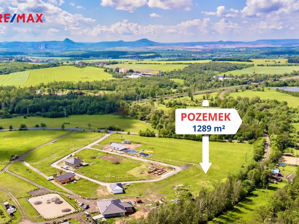 Prodej stavební parcely 1289 m², Újezdeček