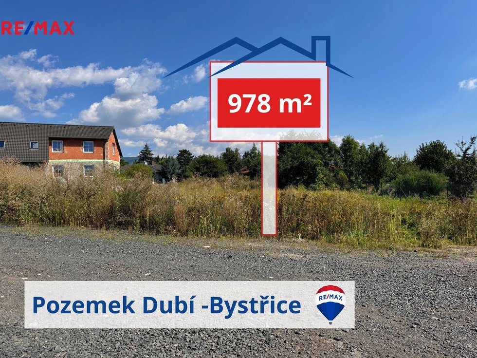 Prodej stavební parcely 978 m², Dubí