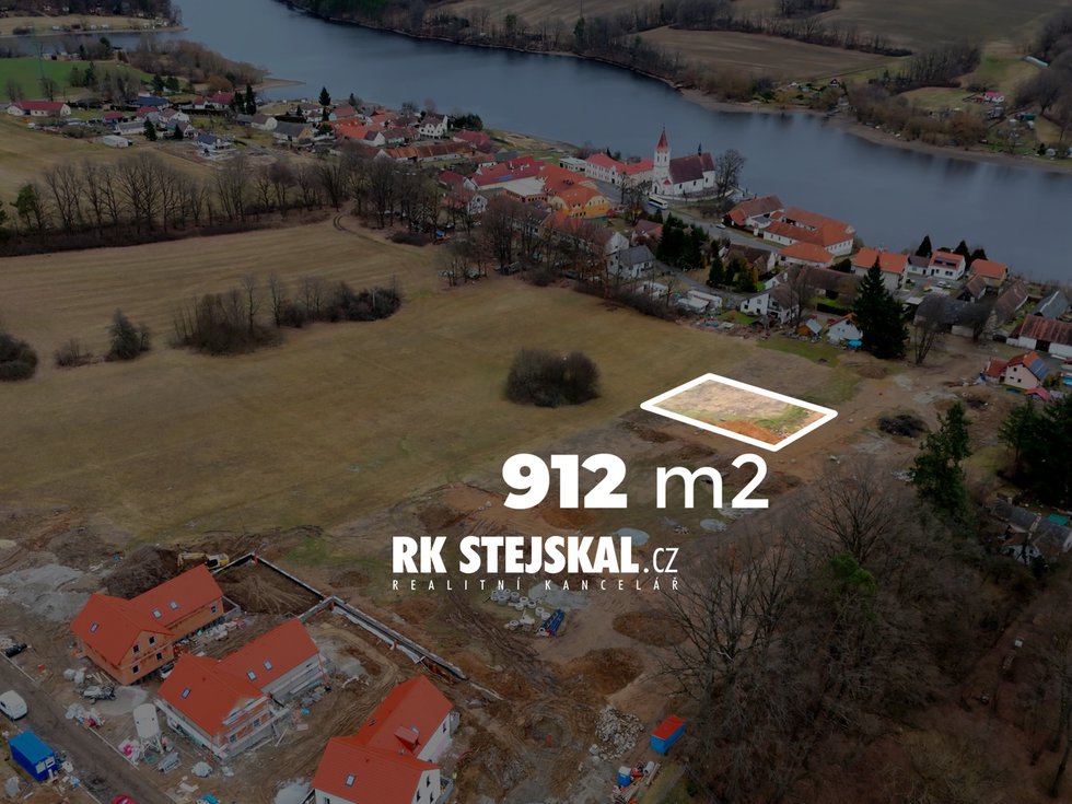 Prodej stavební parcely 912 m², Hluboká nad Vltavou