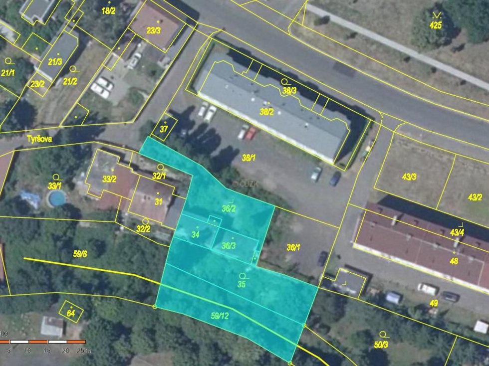 Prodej stavební parcely 1223 m², Dubí
