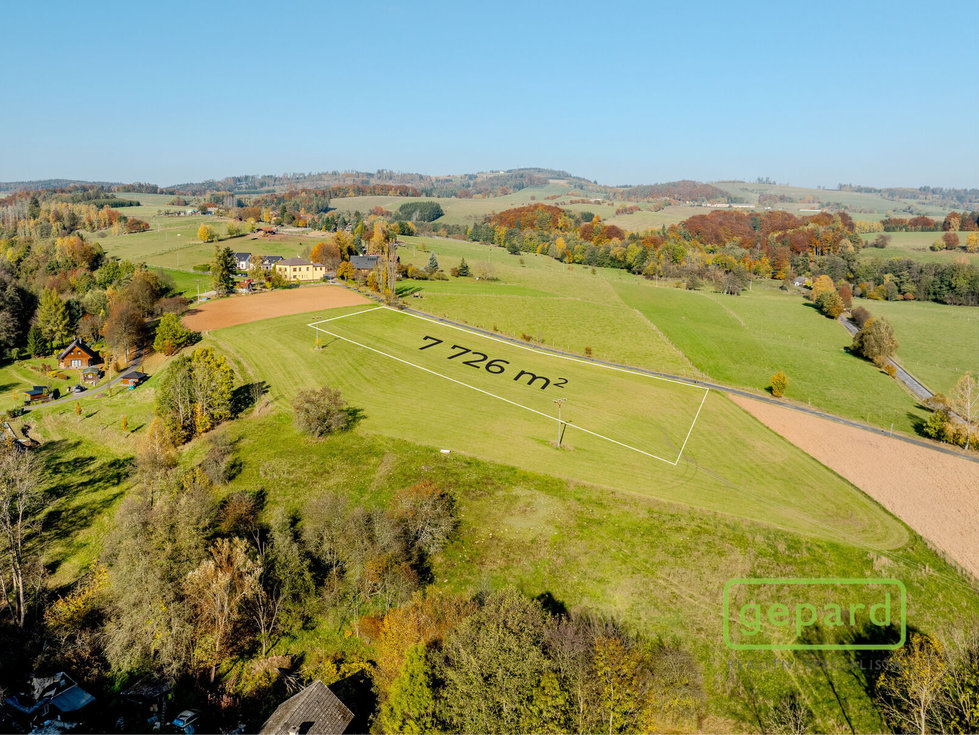 Prodej stavební parcely 7726 m², Úhlejov