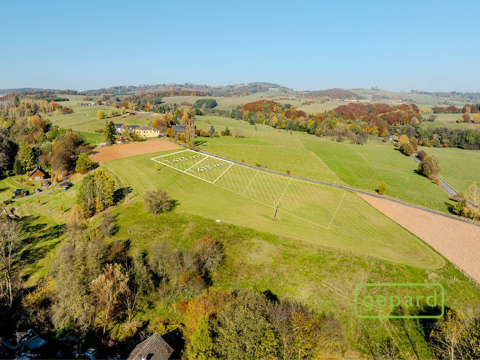Prodej stavební parcely 1413 m², Úhlejov