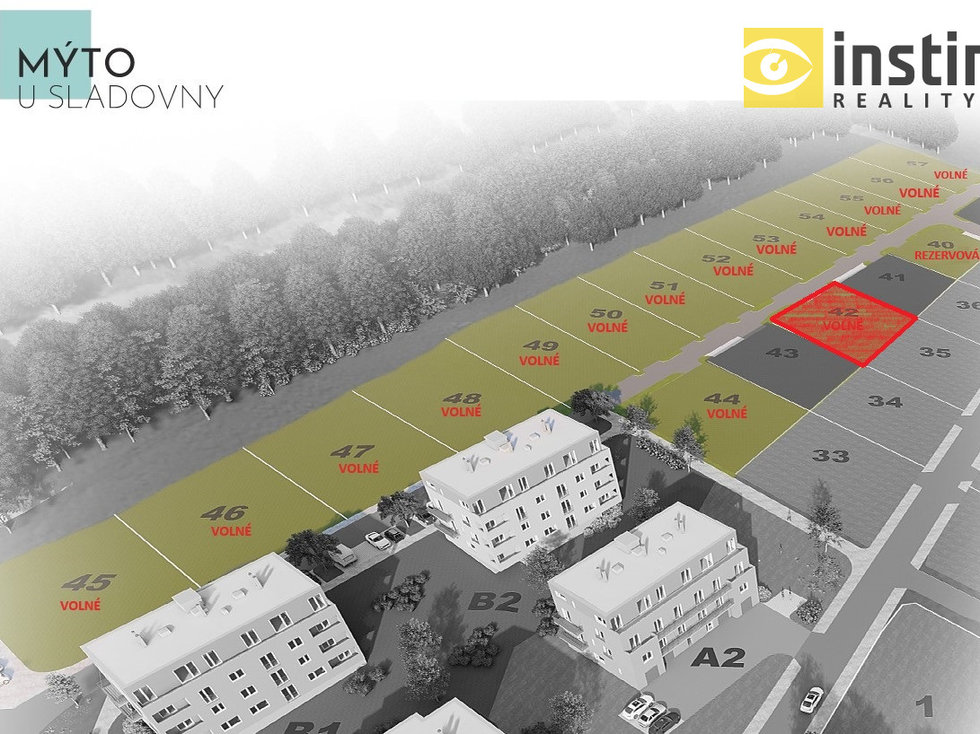 Prodej stavební parcely 687 m², Mýto