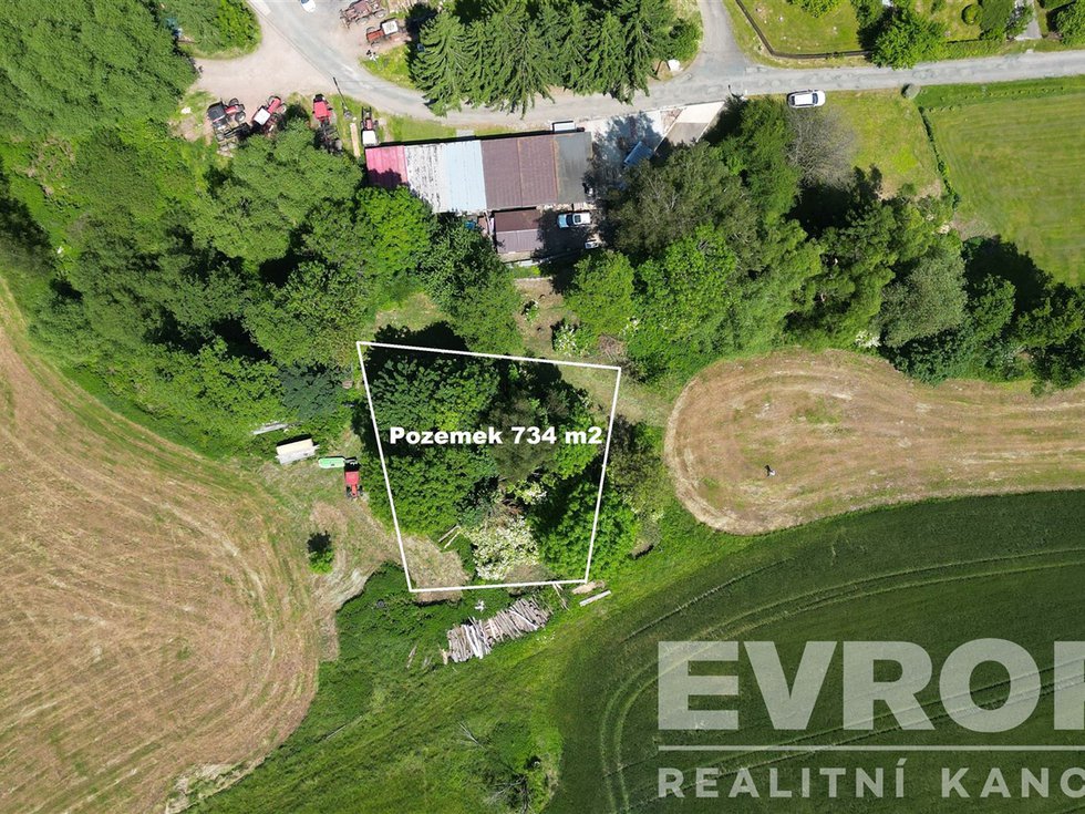 Prodej stavební parcely 734 m², Rudník