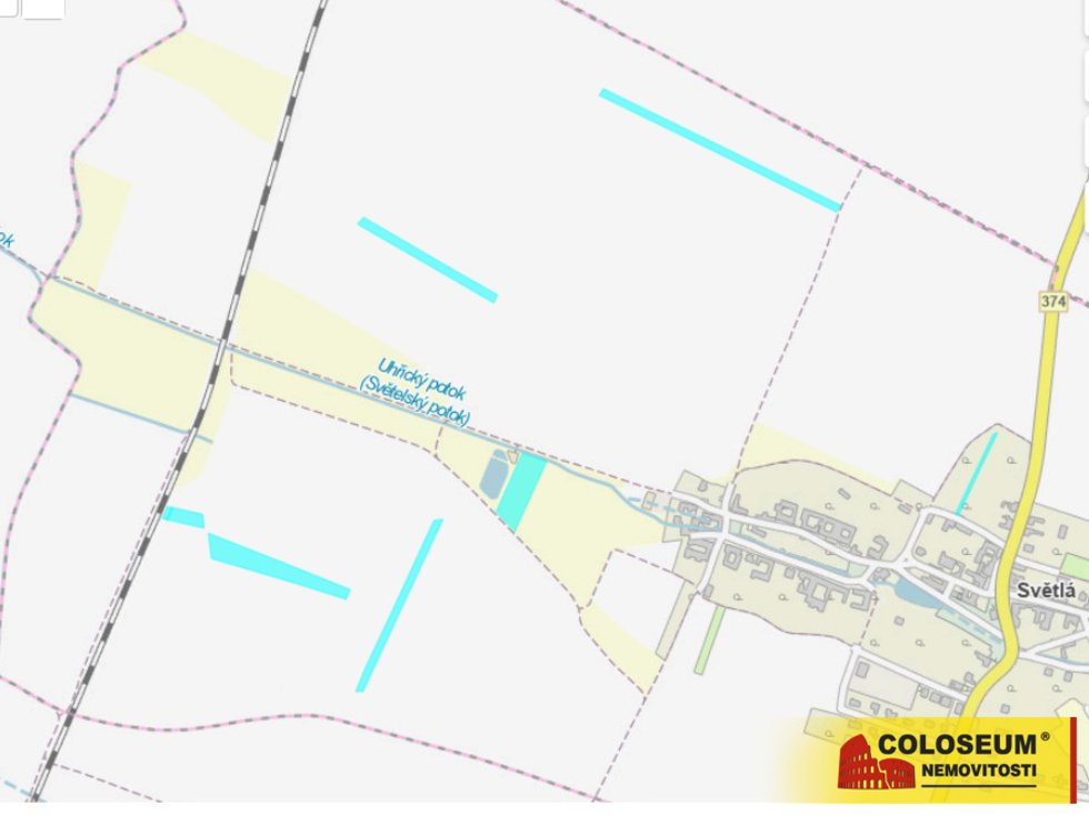 Katastrální mapa – Světlá – prodej pozemku