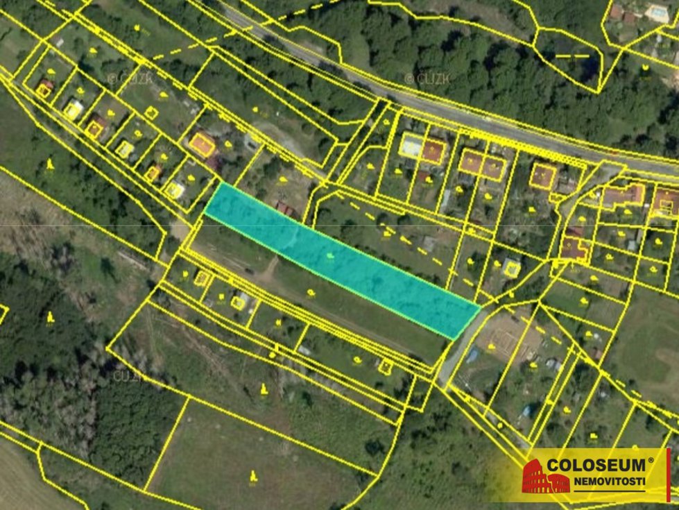 Katastrální mapa - ortofoto - Lysice – prodej - za