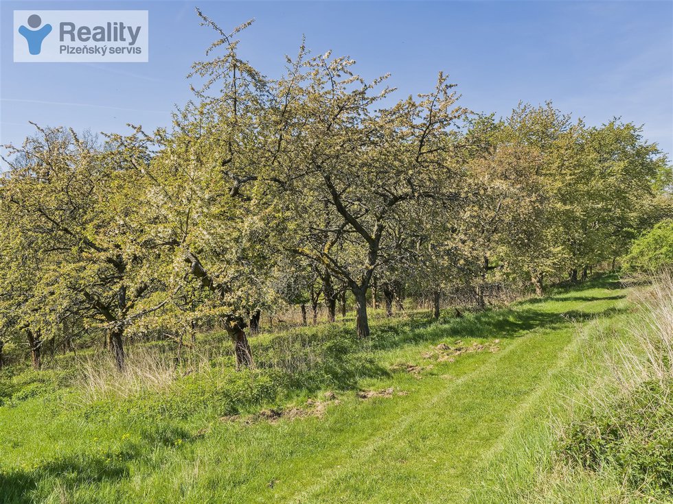 Prodej zahrady 1447 m², Obora