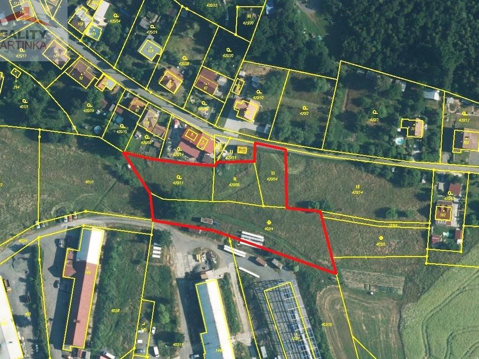 Prodej komerčního pozemku 4029 m², Valašské Meziříčí