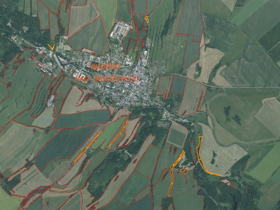 Prodej ostatních pozemků 59501 m², Budišov nad Budišovkou