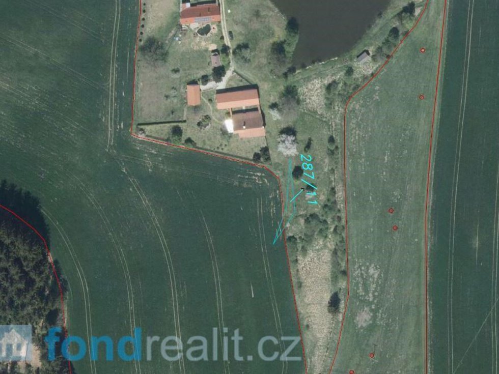 Prodej zemědělské půdy 3863 m², Horní Radouň