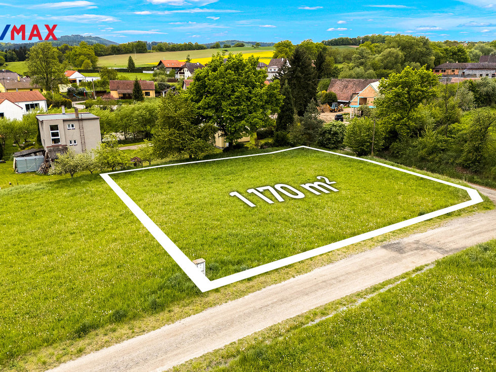 Prodej stavební parcely 1170 m², Týnec nad Sázavou