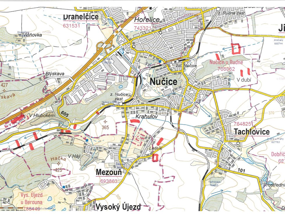 Prodej ostatních pozemků 74500 m², Nučice