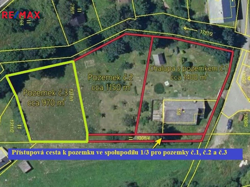 Prodej stavební parcely 970 m², Malá Morava