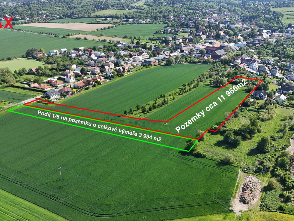 Prodej stavební parcely 12631 m², Olomouc