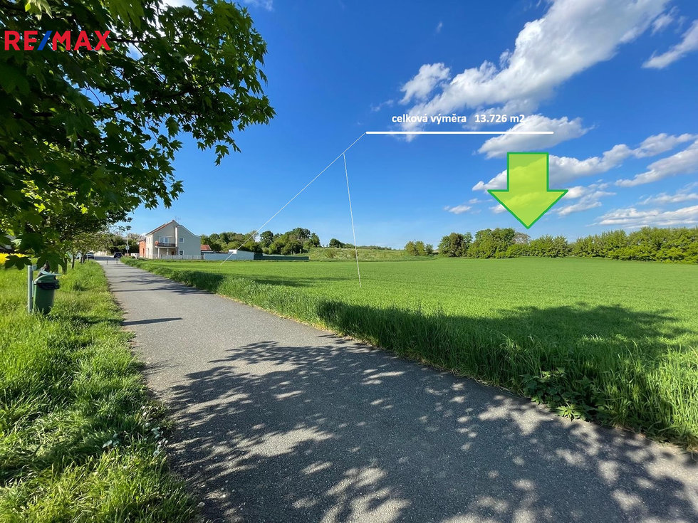 Prodej zemědělské půdy 13726 m², Bystročice