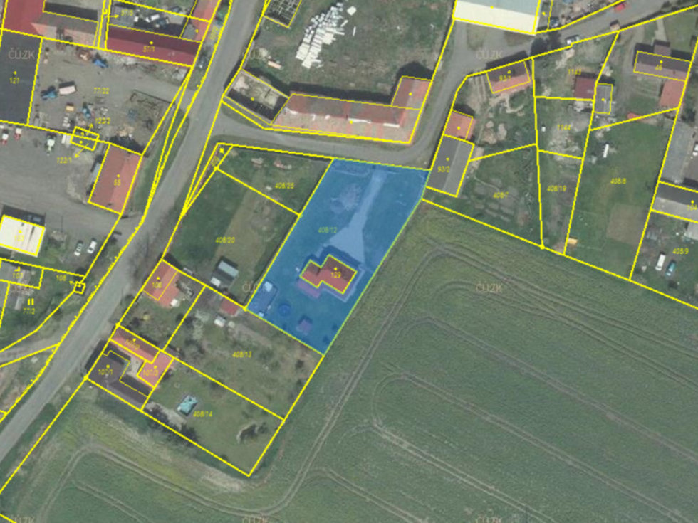 Prodej stavební parcely 600 m², Chožov