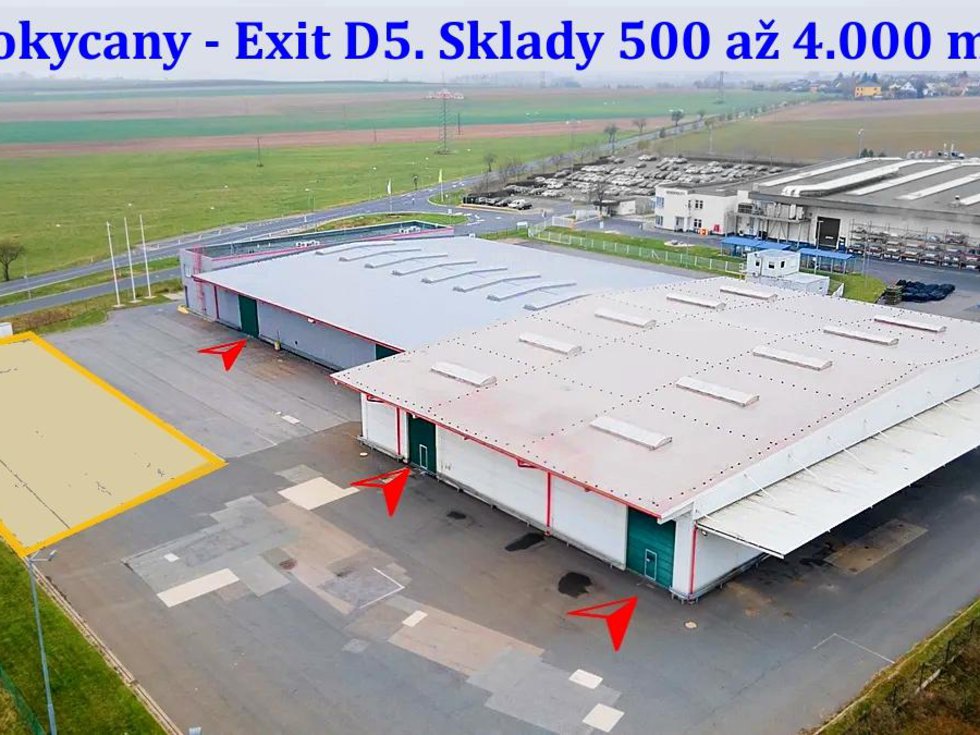 Pronájem skladu 1000 m², Volduchy