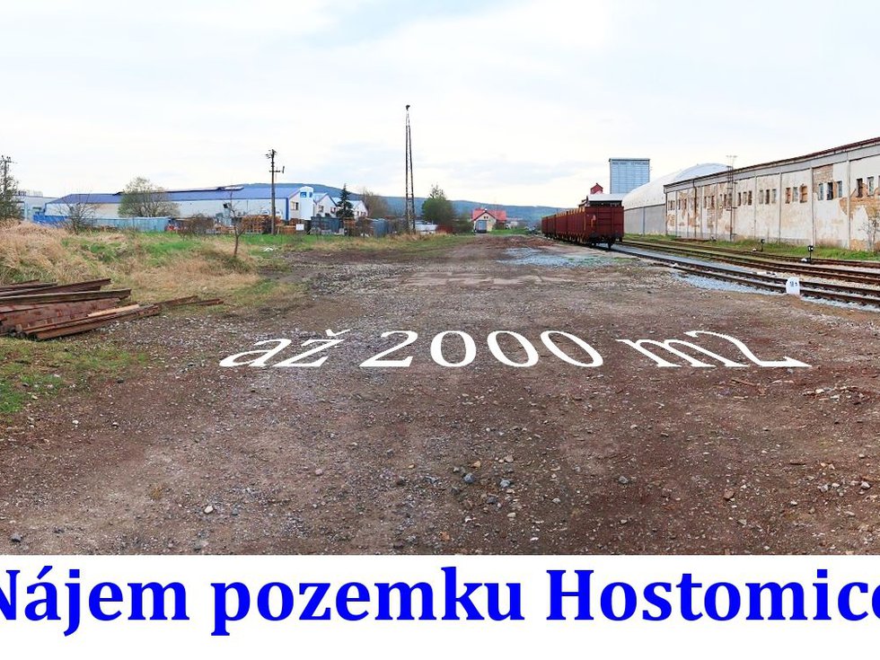 Pronájem komerčního pozemku 2000 m², Hostomice