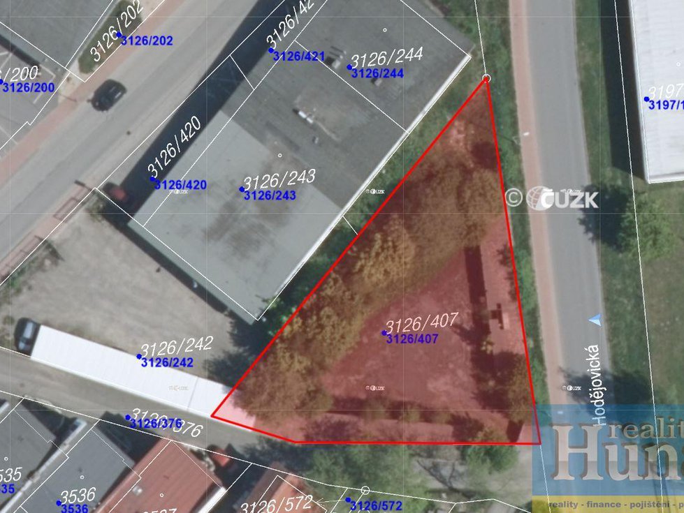 Pronájem komerčního pozemku 1000 m², Pelhřimov