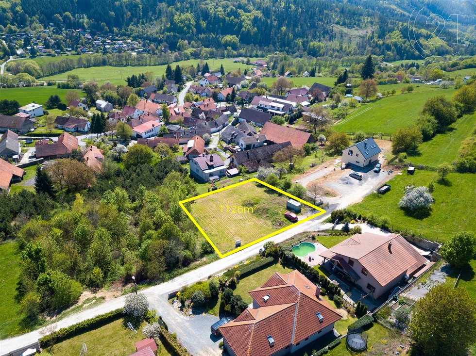 Prodej stavební parcely 1126 m², Vlkančice