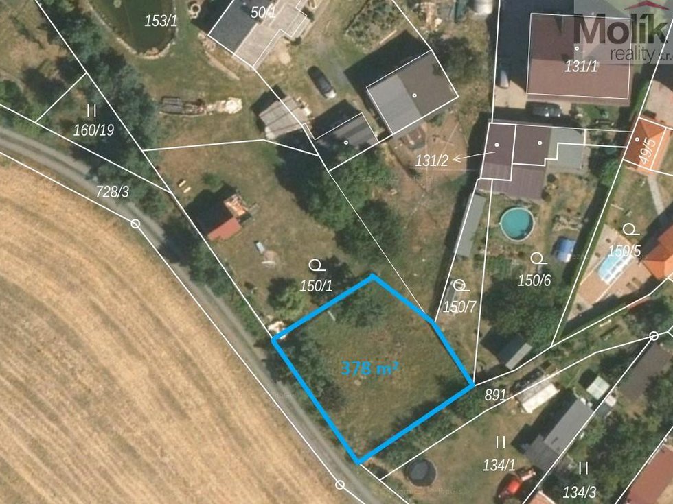 Prodej stavební parcely 378 m², Háj u Duchcova