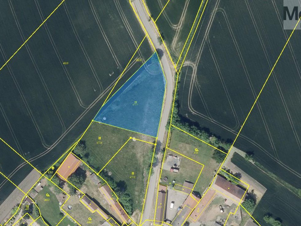 Prodej stavební parcely 2077 m², Děčany
