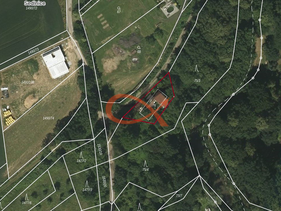 Prodej stavební parcely 528 m², Sedlnice