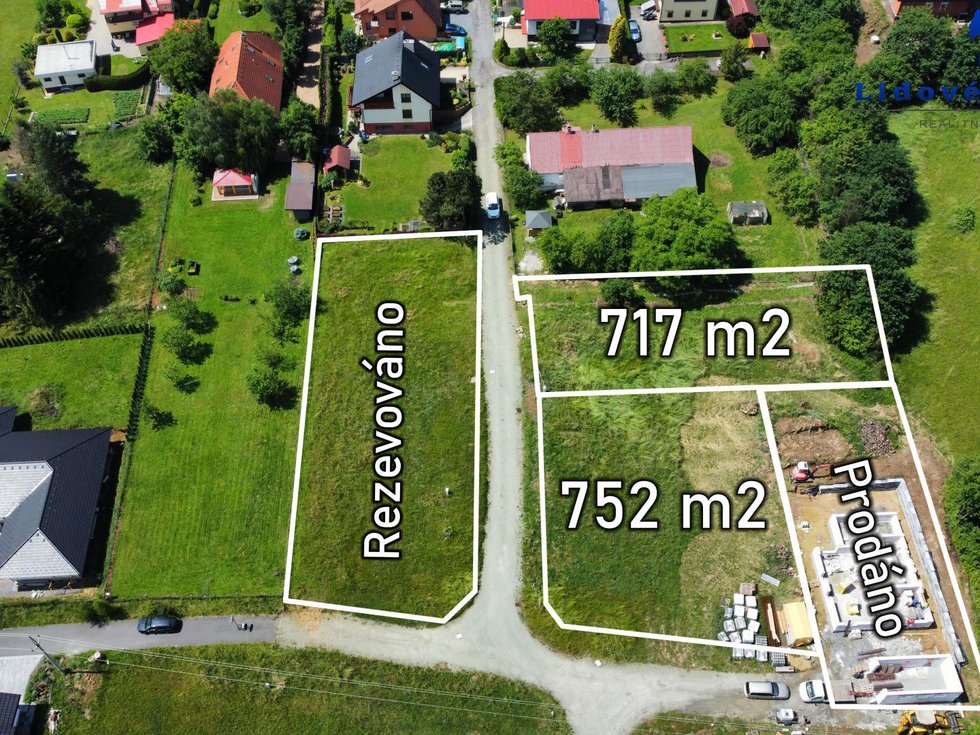 Prodej stavební parcely 717 m², Soběšovice