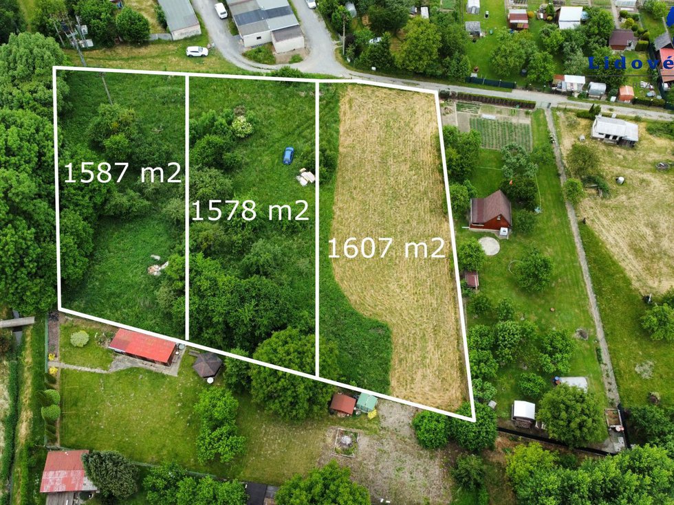 Prodej stavební parcely 1607 m², Suchdol nad Odrou