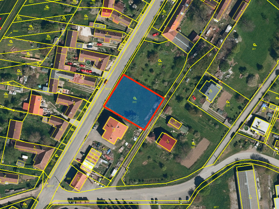 Prodej stavební parcely 1132 m², Velká Chyška