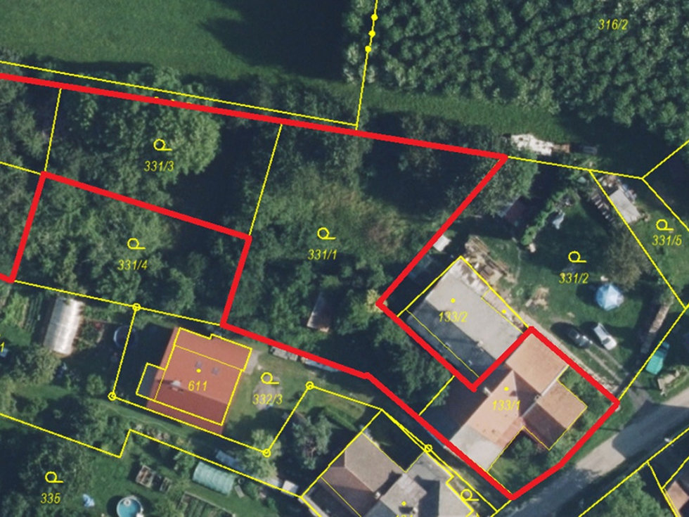 Prodej stavební parcely 2124 m², Litomyšl