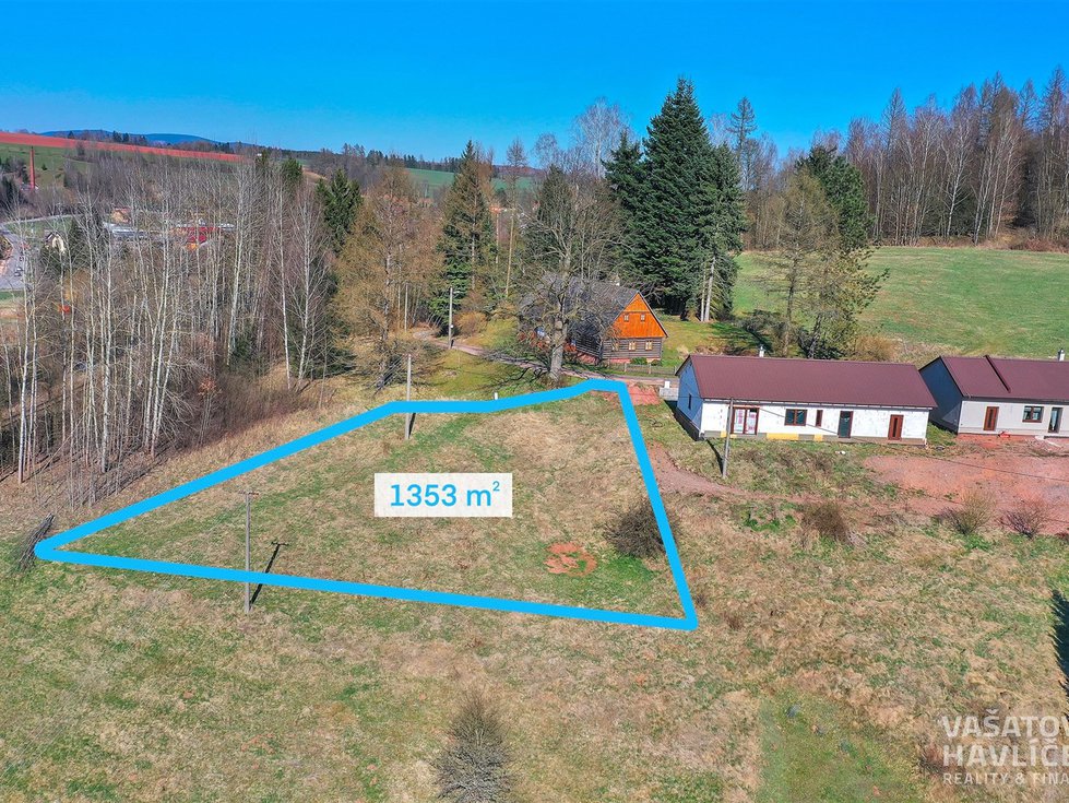 Prodej stavební parcely 1353 m², Chotěvice