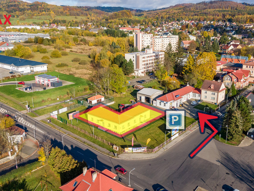 Pronájem kanceláře 246 m², Nový Bor