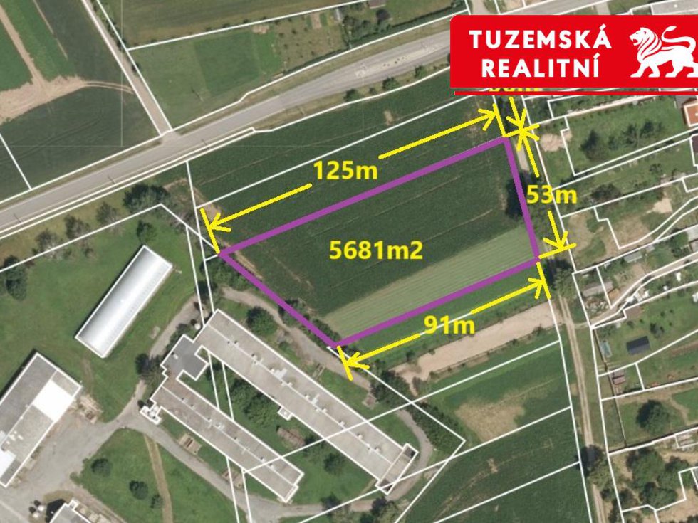 Prodej komerčního pozemku 5681 m², Blatec