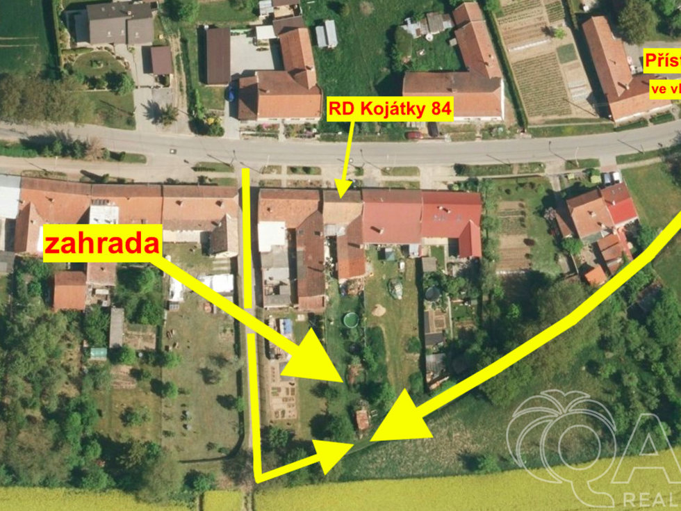 Prodej podílu zahrady 345 m², Kojátky