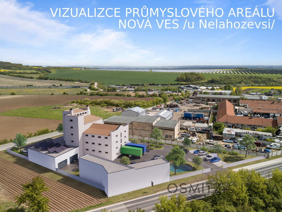 Prodej skladu 3671 m², Nová Ves