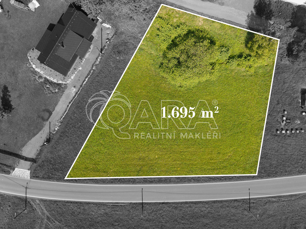 Prodej stavební parcely 1695 m², Karlovice