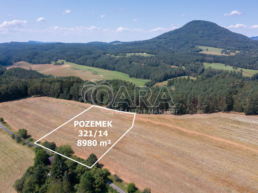 Prodej zemědělské půdy 49506 m², Huntířov