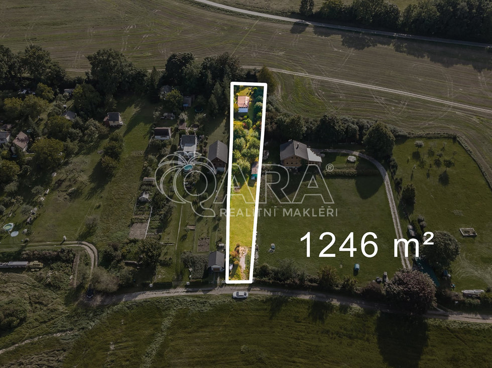 Prodej stavební parcely 1246 m², Droužetice
