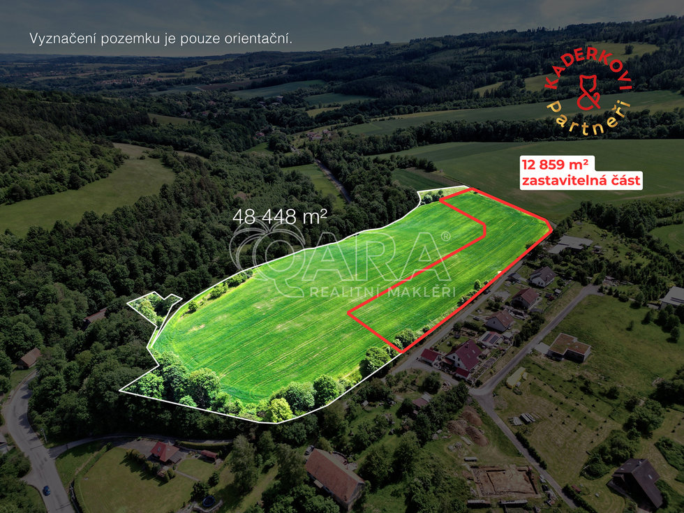 Prodej stavební parcely 48448 m², Horní Poříčí