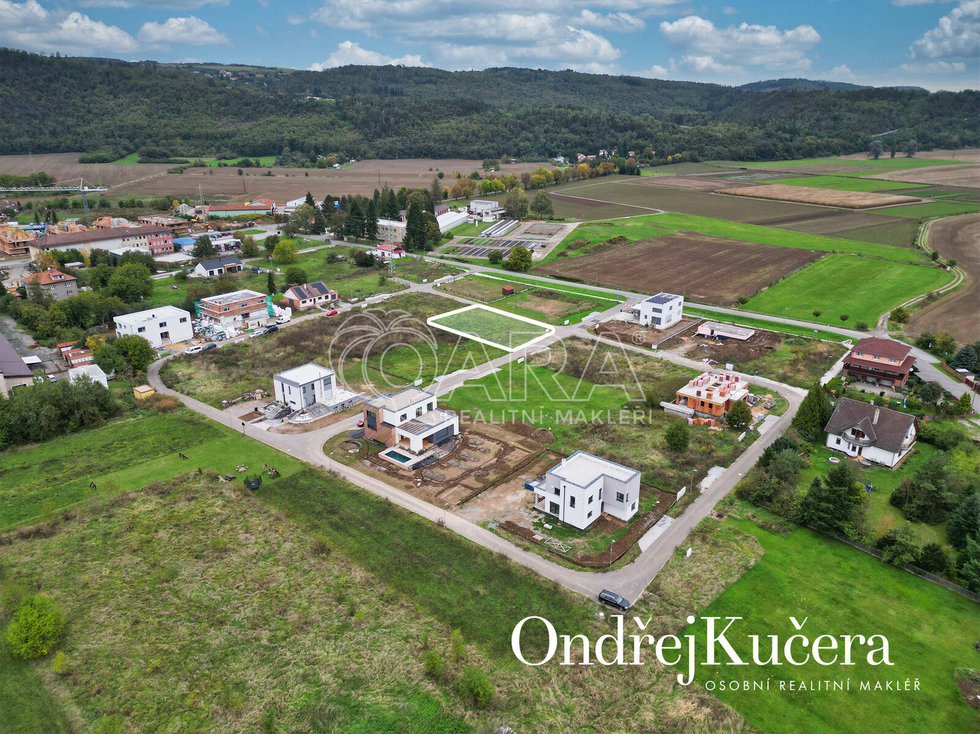 Prodej stavební parcely 908 m², Dobřichovice