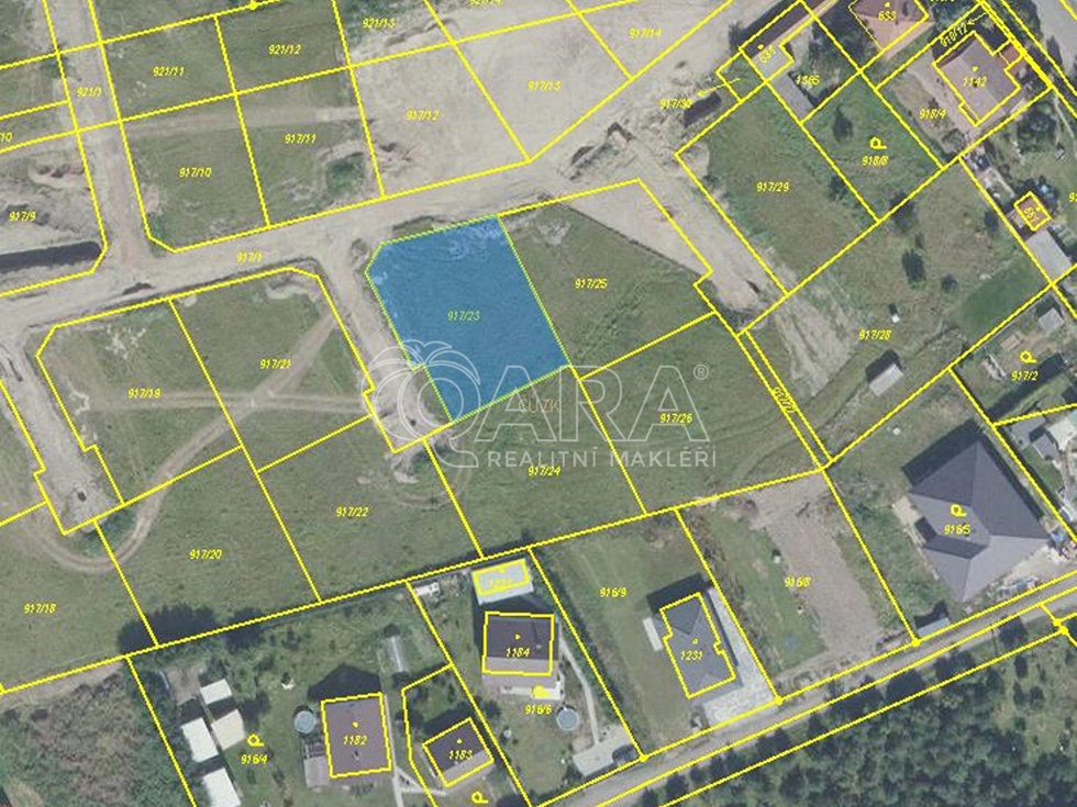 Prodej stavební parcely 809 m²