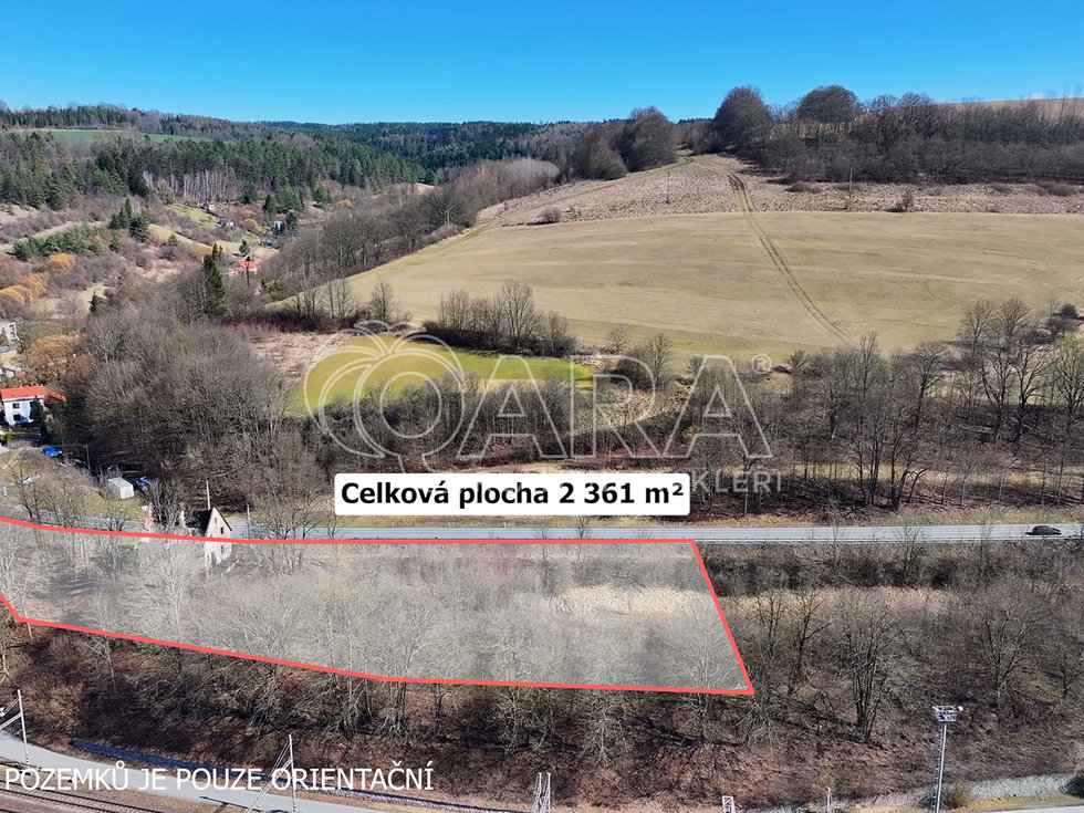 Prodej stavební parcely 2361 m², Březová nad Svitavou