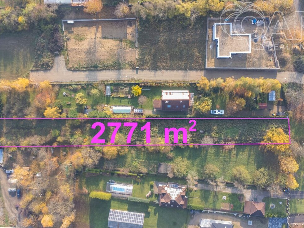 Prodej stavební parcely 2771 m², Divišov