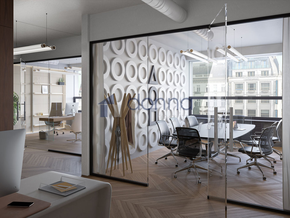 Pronájem kanceláře 652 m², Praha
