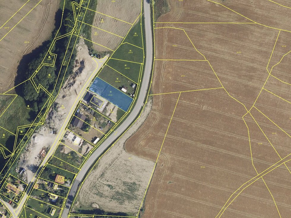 Prodej stavební parcely 1058 m², Žďárná